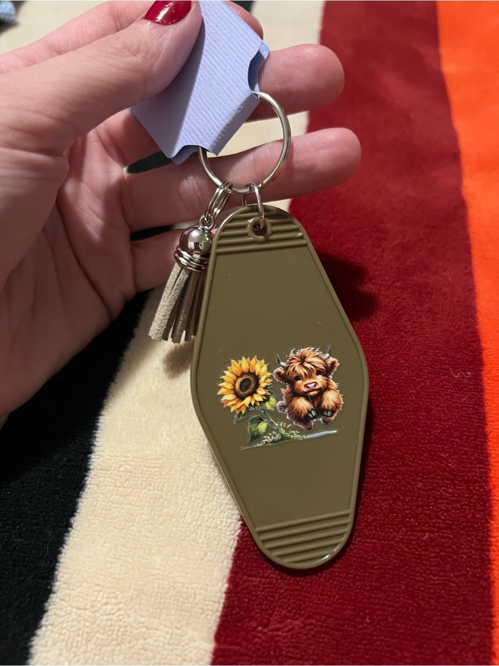 Highland Cow Keychain 🌻